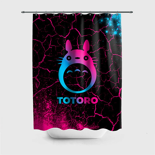 Шторка для ванной Totoro - neon gradient / 3D-принт – фото 1