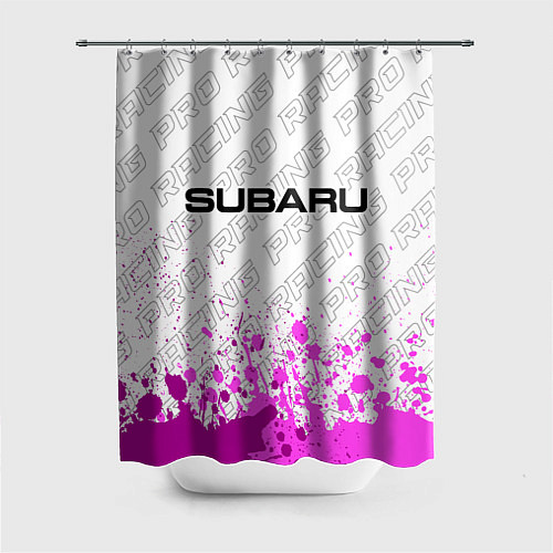Шторка для ванной Subaru pro racing: символ сверху / 3D-принт – фото 1