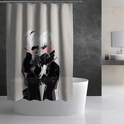 Шторка для душа Йорха-2B и Йорха-9S, цвет: 3D-принт — фото 2