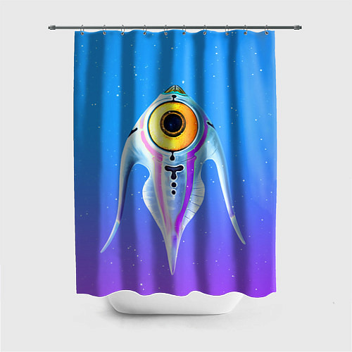 Шторка для ванной Subnautica инопланетная рыба / 3D-принт – фото 1