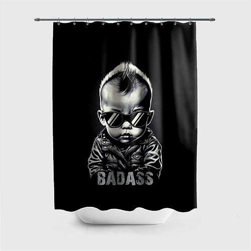 Шторка для ванной Badass / 3D-принт – фото 1