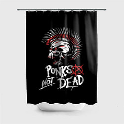 Шторка для ванной Punks not dead - анархия