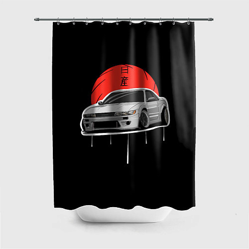 Шторка для ванной Nissan Silvia S14 - Japan style / 3D-принт – фото 1