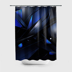 Шторка для душа Blue black background, цвет: 3D-принт