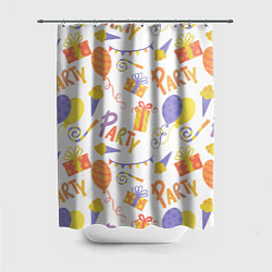 Шторка для душа Party style, цвет: 3D-принт
