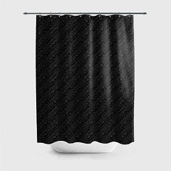 Шторка для душа Текстура черный, цвет: 3D-принт