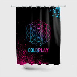 Шторка для ванной Coldplay - neon gradient