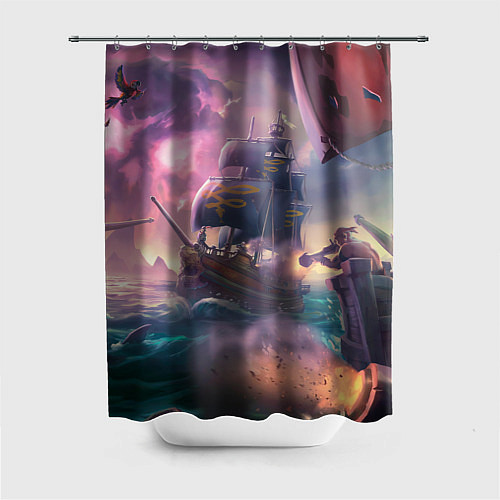 Шторка для ванной Магия Sea of Thieves / 3D-принт – фото 1
