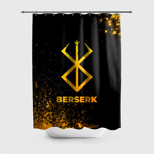 Шторка для ванной Berserk - gold gradient / 3D-принт – фото 1