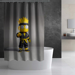 Шторка для душа Bart Simpson - ninja - Japan, цвет: 3D-принт — фото 2