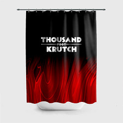 Шторка для душа Thousand Foot Krutch red plasma, цвет: 3D-принт