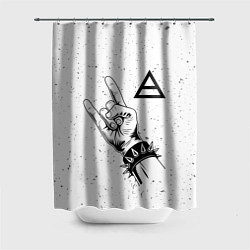 Шторка для ванной Thirty Seconds to Mars и рок символ
