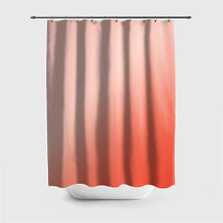Шторка для душа Градиент персиковый, цвет: 3D-принт