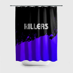 Шторка для душа The Killers purple grunge, цвет: 3D-принт