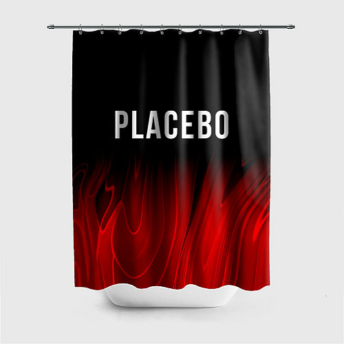 Шторка для ванной Placebo red plasma / 3D-принт – фото 1