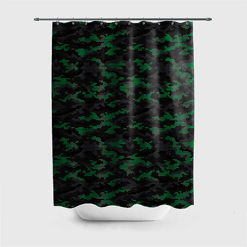 Шторка для ванной Точечный камуфляжный узор Spot camouflage pattern / 3D-принт – фото 1