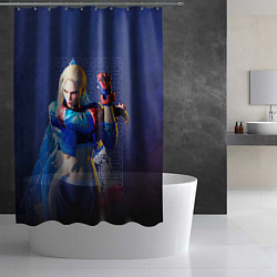 Шторка для душа Street Fighter 6: Cammy, цвет: 3D-принт — фото 2