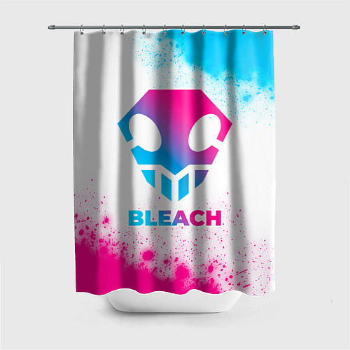 Шторка для ванной Bleach neon gradient style / 3D-принт – фото 1