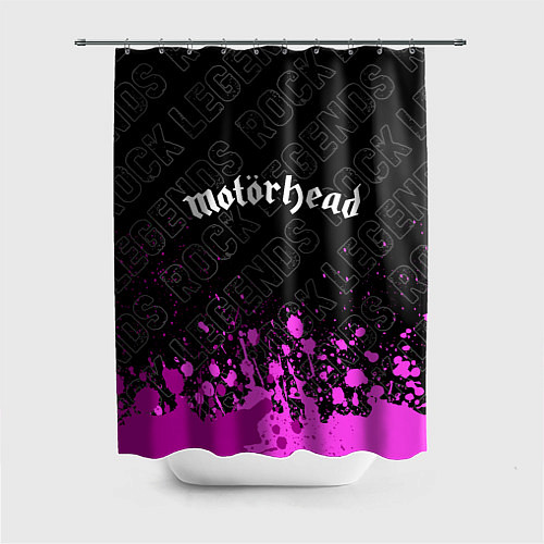 Шторка для ванной Motorhead rock legends: символ сверху / 3D-принт – фото 1