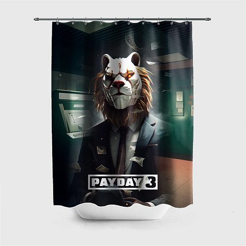 Шторка для ванной Payday 3 lion / 3D-принт – фото 1