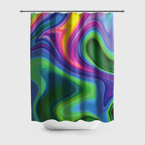 Шторка для ванной Color abstraction / 3D-принт – фото 1