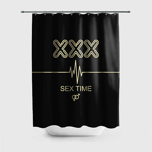 Шторка для ванной Sex Time / 3D-принт – фото 1