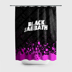 Шторка для ванной Black Sabbath rock legends: символ сверху