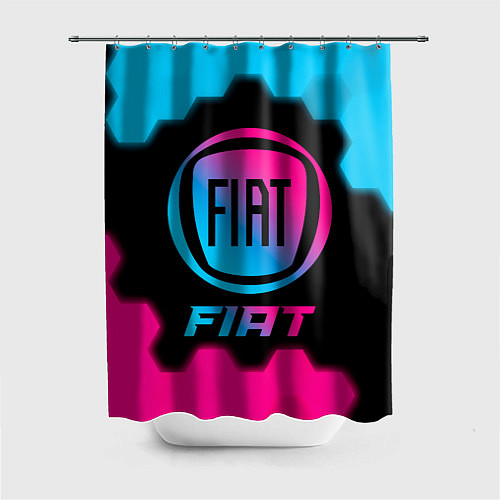 Шторка для ванной Fiat - neon gradient / 3D-принт – фото 1