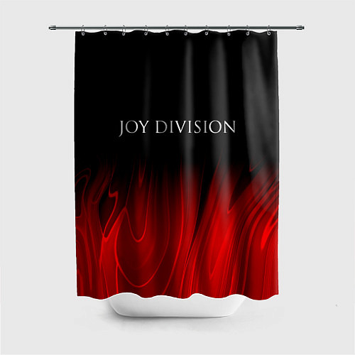 Шторка для ванной Joy Division red plasma / 3D-принт – фото 1