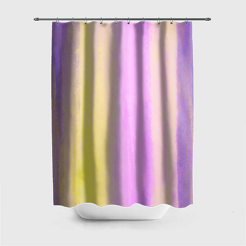 Шторка для ванной Акварельный градиент желто- розовый / 3D-принт – фото 1