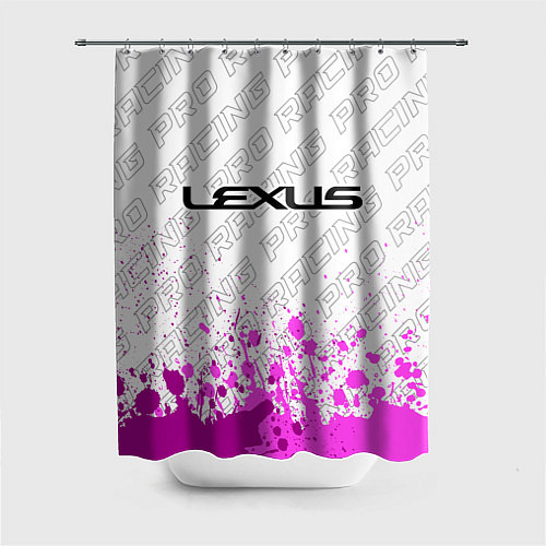 Шторка для ванной Lexus pro racing: символ сверху / 3D-принт – фото 1