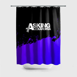 Шторка для ванной Asking Alexandria purple grunge