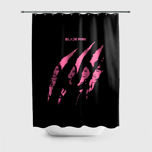 Шторка для ванной Blackpink Tearing with claws / 3D-принт – фото 1