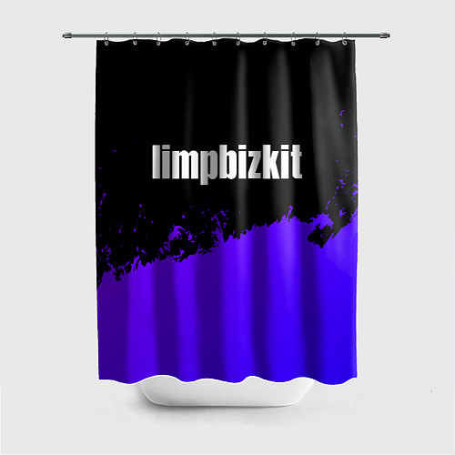 Шторка для ванной Limp Bizkit purple grunge / 3D-принт – фото 1