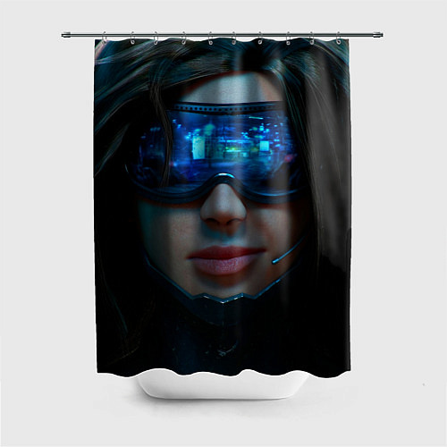 Шторка для ванной Cybergirl / 3D-принт – фото 1