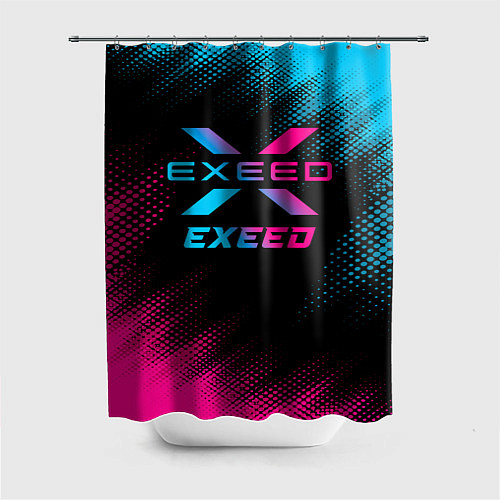 Шторка для ванной Exeed - neon gradient / 3D-принт – фото 1