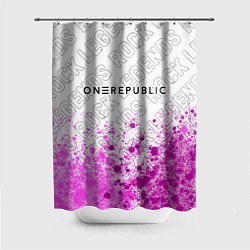 Шторка для душа OneRepublic rock legends: символ сверху, цвет: 3D-принт