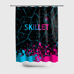 Шторка для ванной Skillet - neon gradient: символ сверху