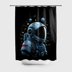 Шторка для ванной Русский космонавт