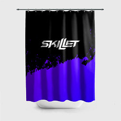 Шторка для ванной Skillet purple grunge