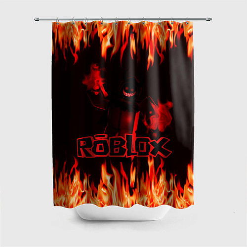 Шторка для ванной Fire Roblox / 3D-принт – фото 1