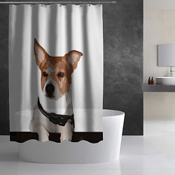 Шторка для душа Джек-рассел терьер, цвет: 3D-принт — фото 2