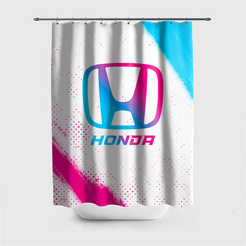 Шторка для ванной Honda neon gradient style / 3D-принт – фото 1