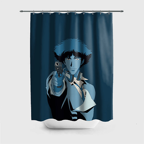 Шторка для ванной Spike Spiegel blue / 3D-принт – фото 1