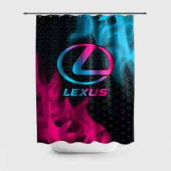Шторка для душа Lexus - neon gradient, цвет: 3D-принт