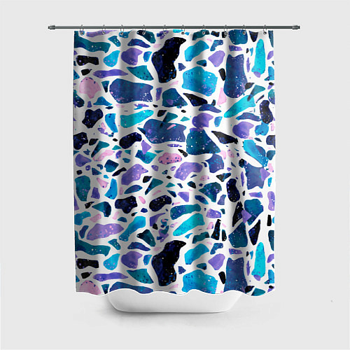 Шторка для ванной Небесная мозаика / 3D-принт – фото 1