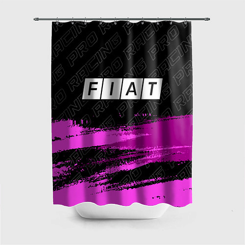 Шторка для ванной Fiat pro racing: символ сверху / 3D-принт – фото 1