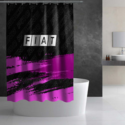 Шторка для душа Fiat pro racing: символ сверху, цвет: 3D-принт — фото 2