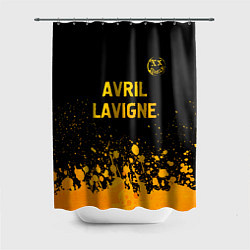 Шторка для ванной Avril Lavigne - gold gradient: символ сверху