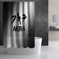 Шторка для душа Akira glitch на светлом фоне, цвет: 3D-принт — фото 2
